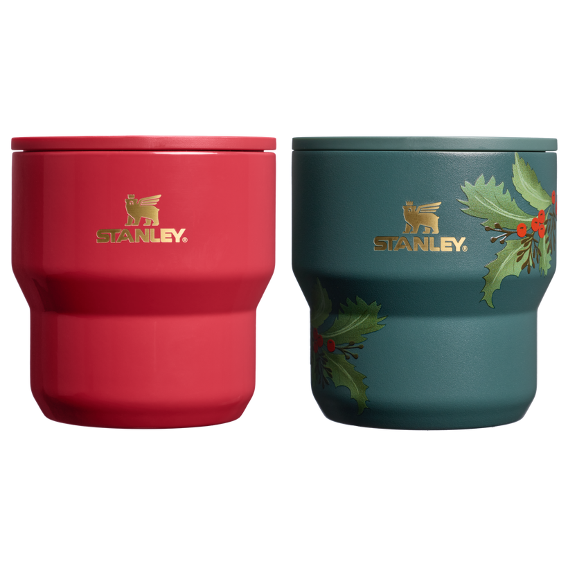The Cheers & Cheer Stay-Hot Stacking Cup 2-Piece Set - Modern Choice